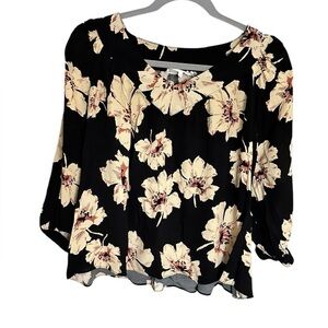 BA&SH Kavi Floral Noir Blouse Small